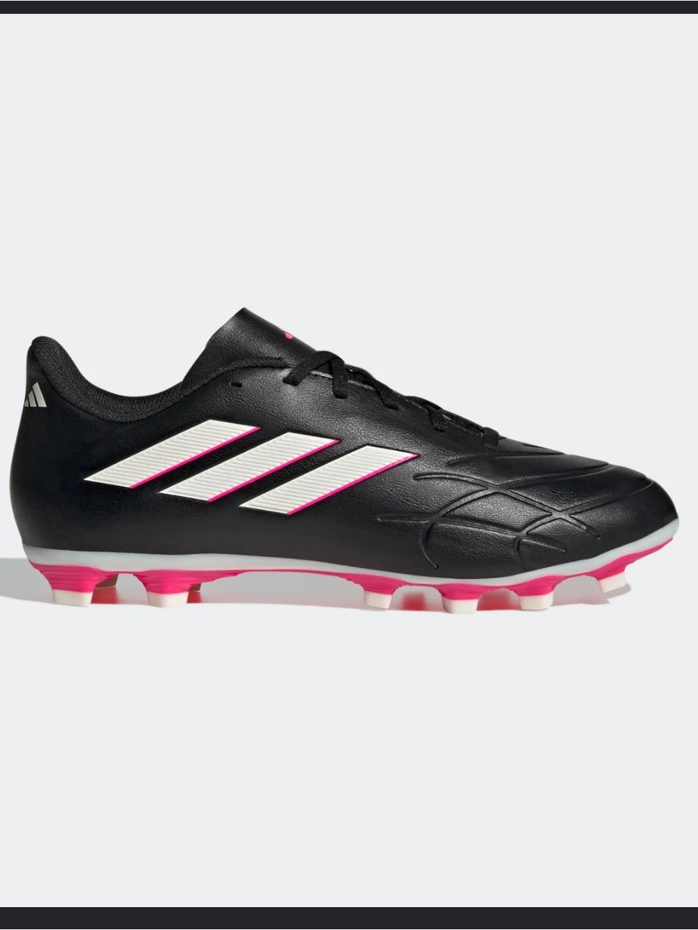 adidas Kids Copa Pure FG Soccer Cleats - Black/White/Pink
